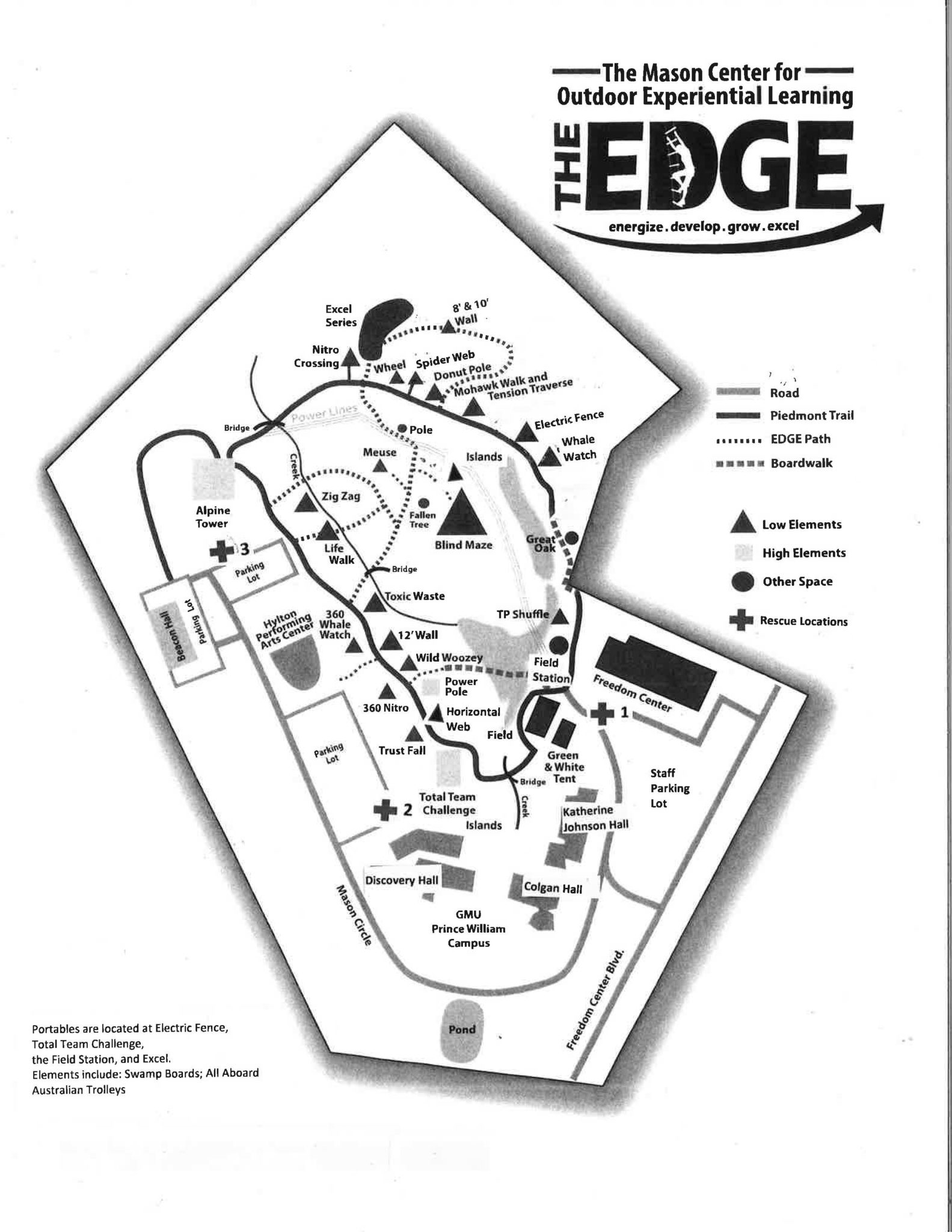 EDGE Challenge Course Map The EDGE